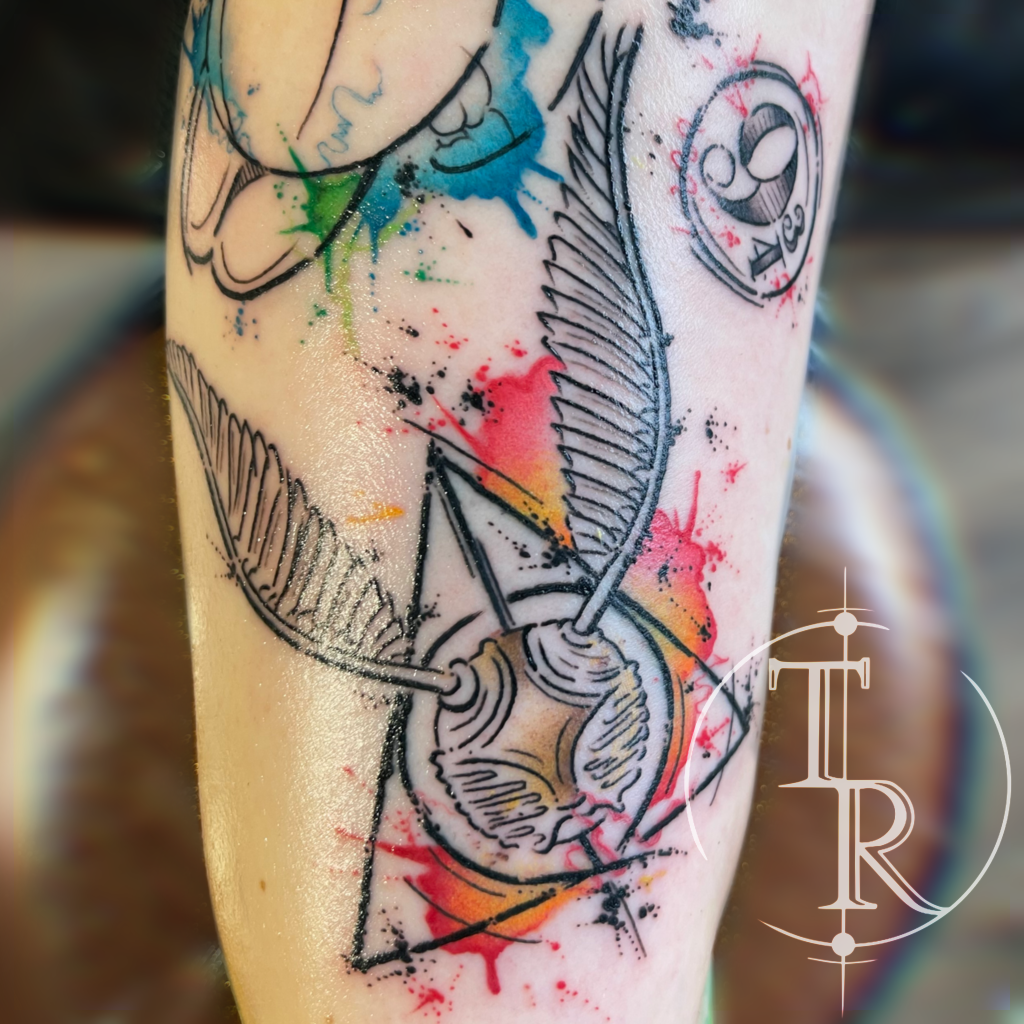 Illustrative tattoo portfolio Chesterfield example from Tabula Rasa Tattoo Studio
