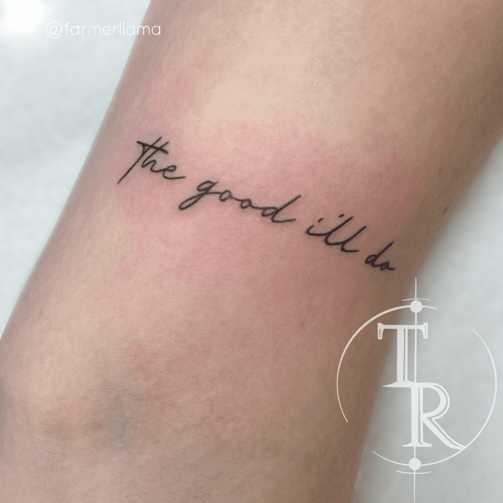 Fine line tattoo portfolio Chesterfield example from Tabula Rasa Tattoo Studio