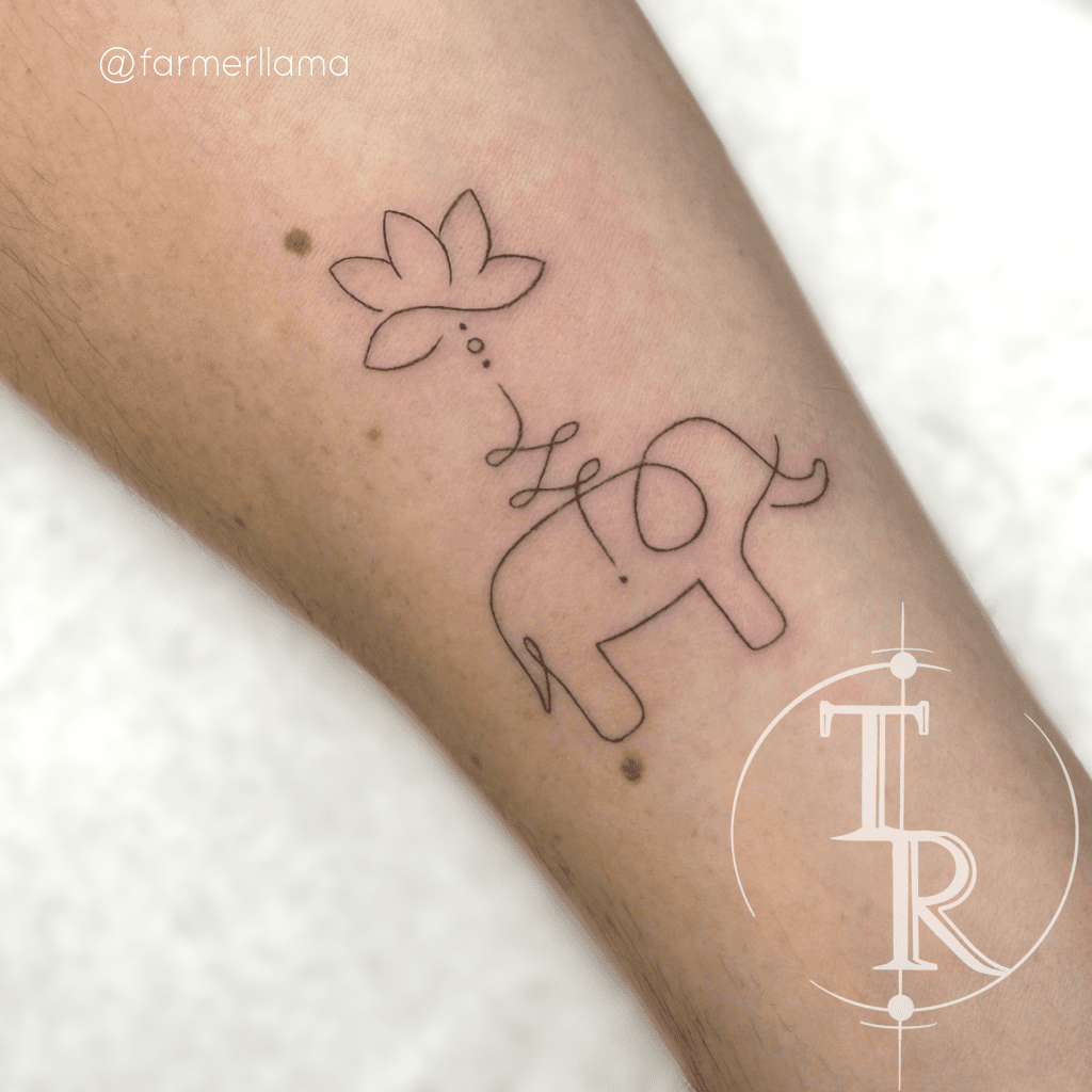 Fine line tattoo portfolio Chesterfield example from Tabula Rasa Tattoo Studio